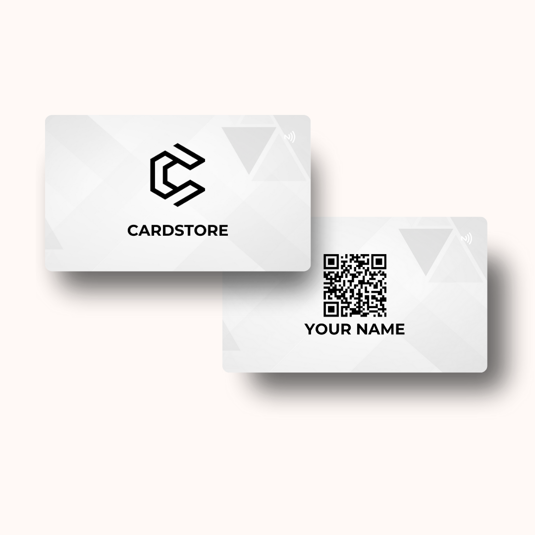 NFC Business Cards | Cardstore | WHITE SMART PVC NFC Digital Business Cards | NFC Card (CP1003)